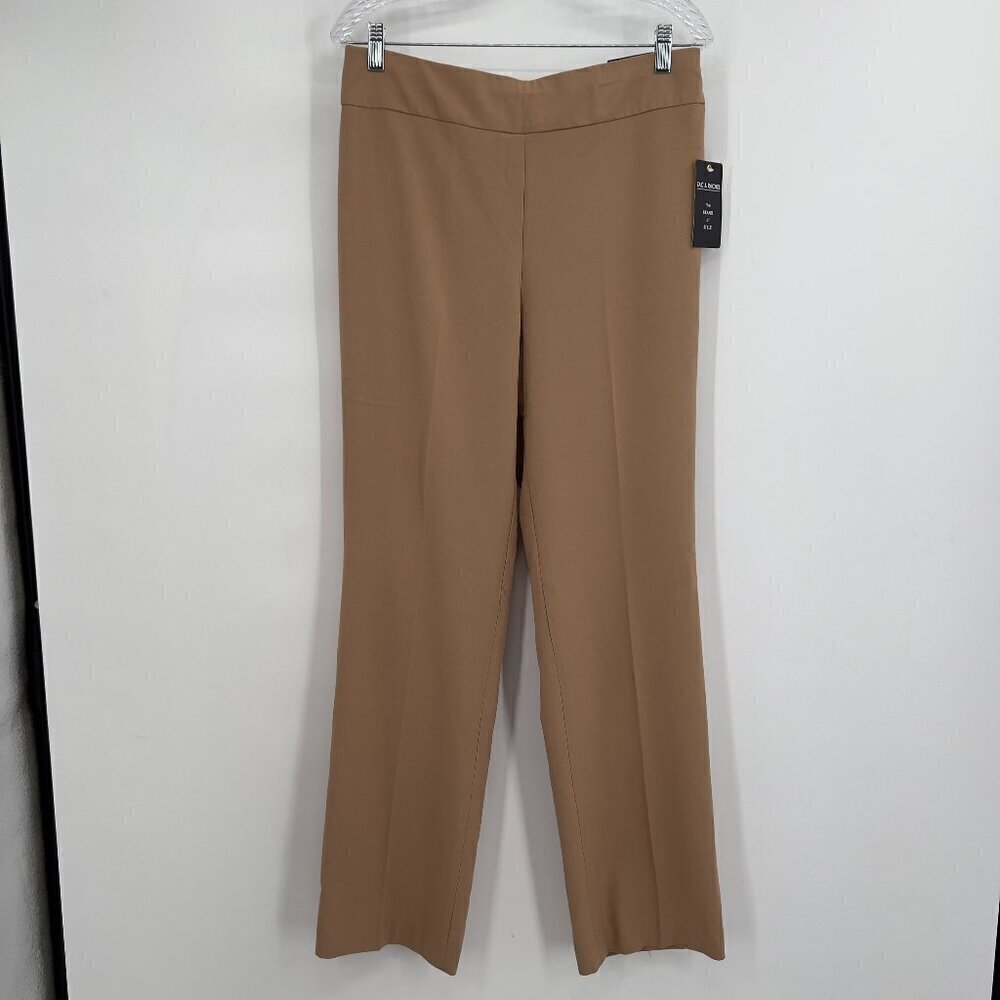 Zac & Rachel Women’s Camel Straight-Leg Trousers Size 12 – NWT